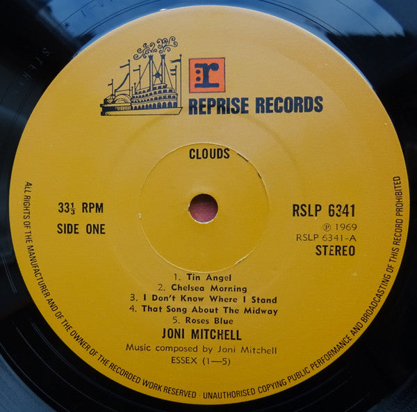 Joni Mitchell : Clouds (LP, Album, RP)
