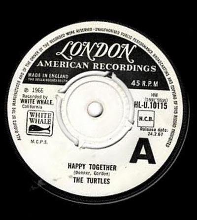 The Turtles : Happy Together (7", Single, Promo)