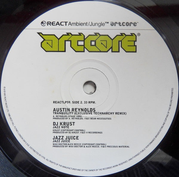 Various : Artcore - Ambient / Jungle (2xLP, Comp)