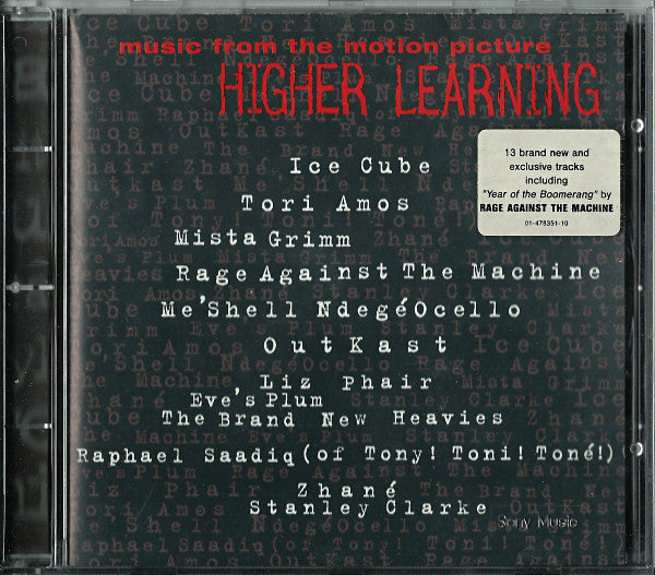Various : Higher Learning (Music From The Motion Picture) (CD, Album)
