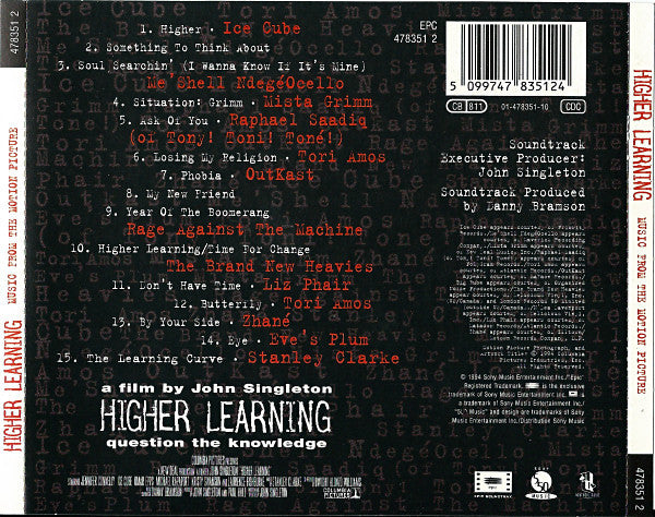 Various : Higher Learning (Music From The Motion Picture) (CD, Album)