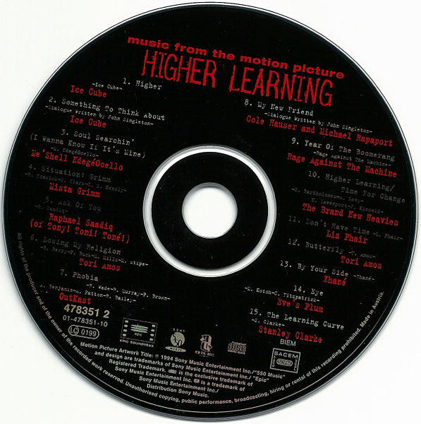 Various : Higher Learning (Music From The Motion Picture) (CD, Album)