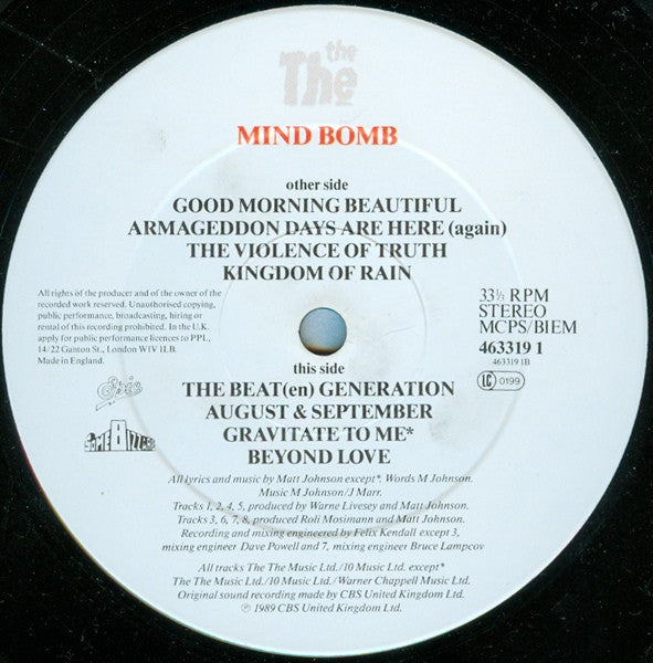 The The : Mind Bomb (LP, Album)