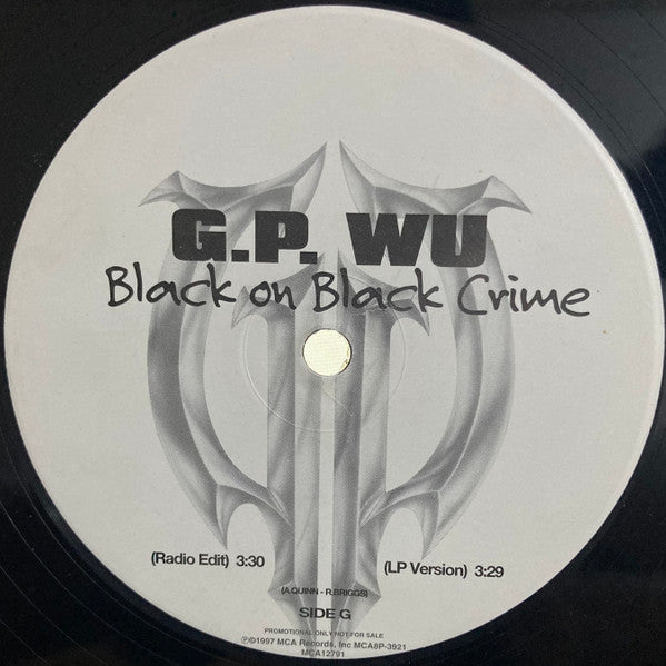 GP Wu : Black On Black Crime (12", Promo)