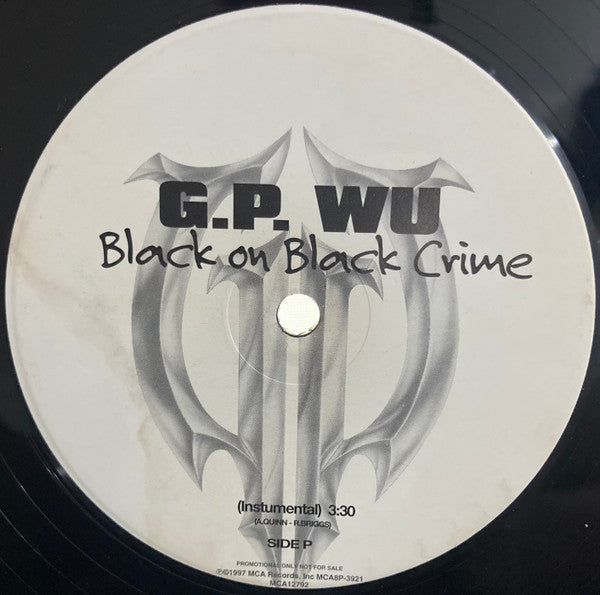 GP Wu : Black On Black Crime (12", Promo)