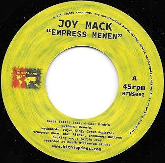 Joy Mack : Empress Menen (7")