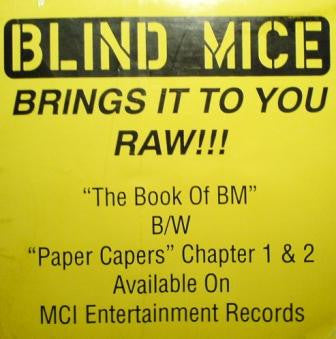 Blind Mice : The Book Of BM / Paper Capers (12")