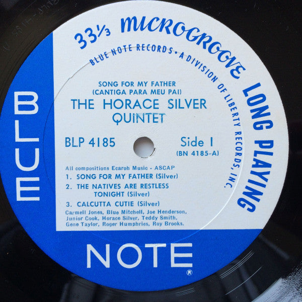 The Horace Silver Quintet : Song For My Father (Cantiga Para Meu Pai) (LP, Album, Mono, RP)