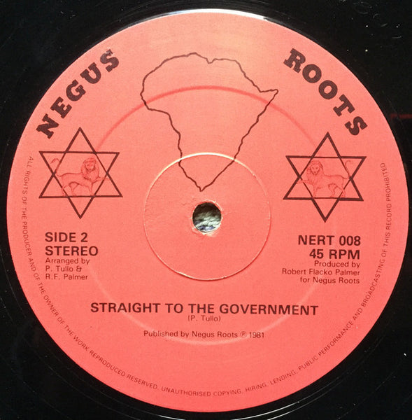 Lacksley Castell / Papa Tullo : Government Man / Straight To The Government (12")