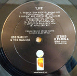 Bob Marley & The Wailers : Live! (LP, Album, Pit)