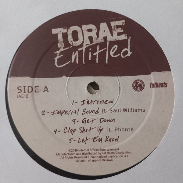 Torae : Entitled (2xLP, Album)
