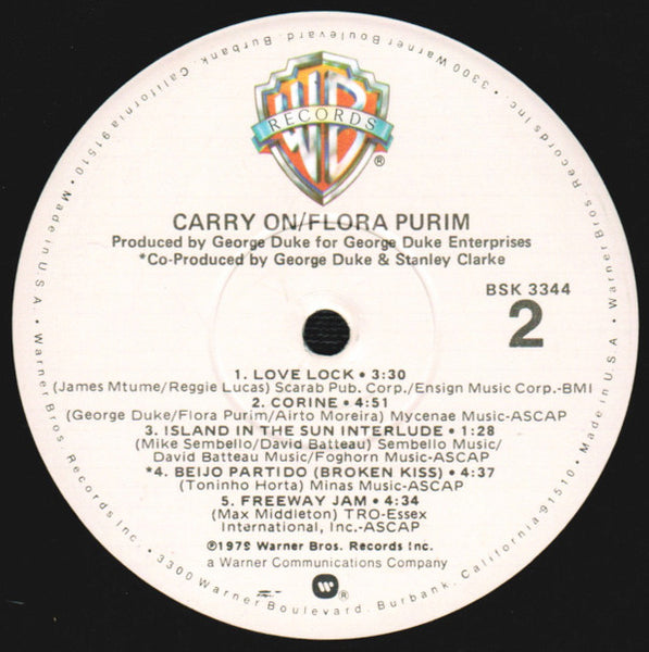 Flora Purim : Carry On (LP, Album, Win)