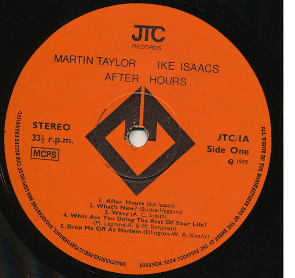 Martin Taylor, Ike Isaacs : After Hours (LP, Album)