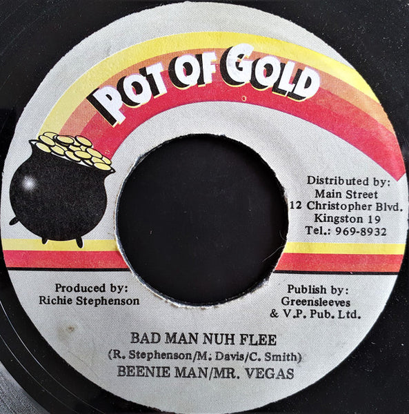 Beenie Man & Mr. Vegas : Bad Man Nuh Flee (7")