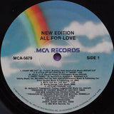 New Edition : All For Love (LP, Album, Rai)