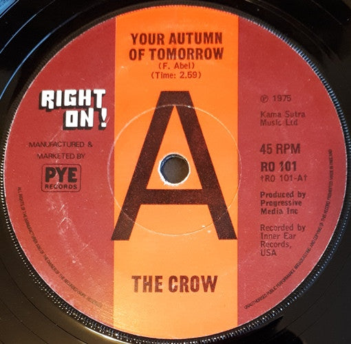 The Crow (5) : Your Autumn Of Tomorrow (7", Single, Promo)