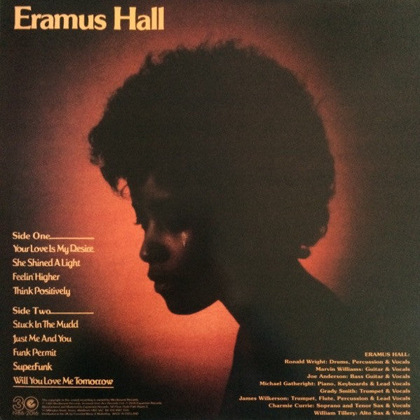Eramus Hall : Your Love Is My Desire (LP, Album, RE)