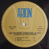 Gérard Krémer : Bali - Les Célèbres Gamelans (LP, Album, Gat)