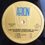 Gérard Krémer : Bali - Les Célèbres Gamelans (LP, Album, Gat)