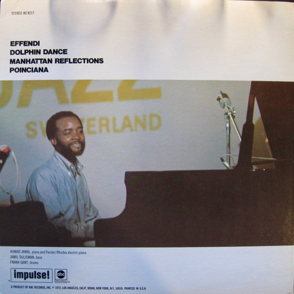 Ahmad Jamal : Freeflight (LP, Album, Promo, Gat)