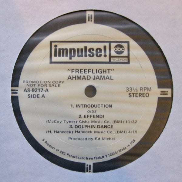 Ahmad Jamal : Freeflight (LP, Album, Promo, Gat)