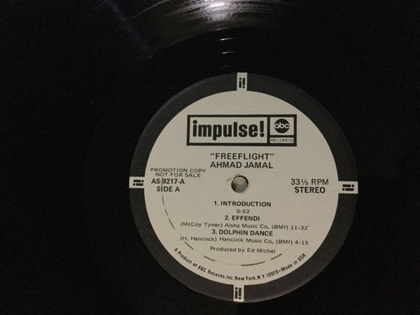 Ahmad Jamal : Freeflight (LP, Album, Promo, Gat)