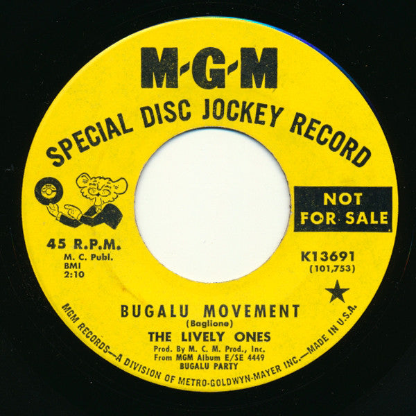 The Lively Ones : Bugalu Movement / Take It While You Can (7", Single, Promo)