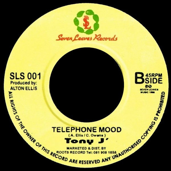 Tony J : Telephone Line (7", Single)