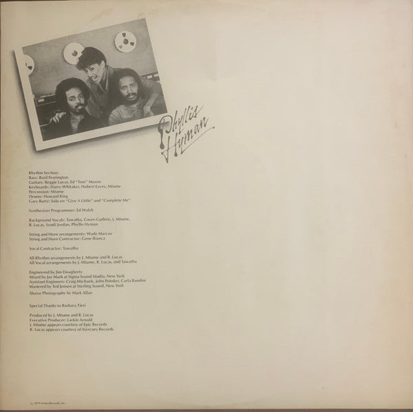 Phyllis Hyman : You Know How To Love Me (LP, Album)