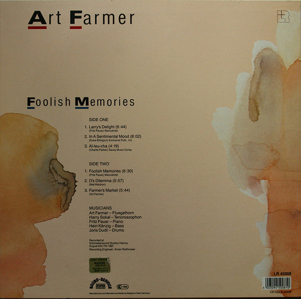Art Farmer : Foolish Memories (LP, Album, RE)