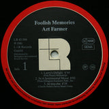 Art Farmer : Foolish Memories (LP, Album, RE)