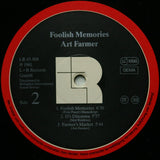 Art Farmer : Foolish Memories (LP, Album, RE)