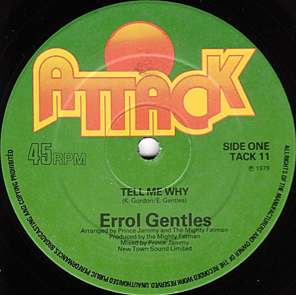 Errol Gentles : Tell Me Why / Far Far Away (12")
