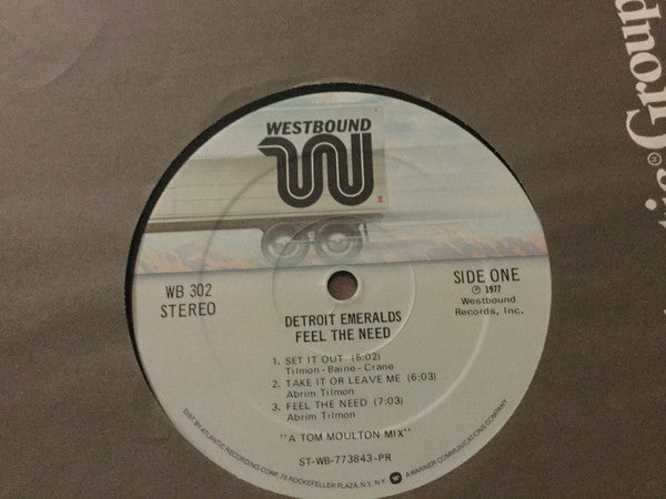 Detroit Emeralds : Feel The Need (LP, Album, PR)