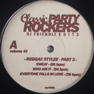 Various : Classic Party Rockers  Vol. 42 - Reggae Stylee Part 3 (12", Comp)