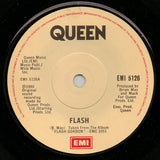 Queen : Flash (7", Single, Sol)