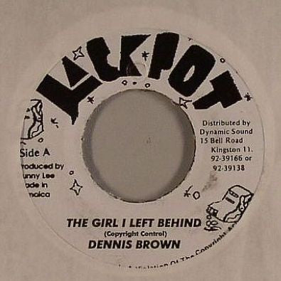 Dennis Brown : The Girl I Left Behind (7", RP)
