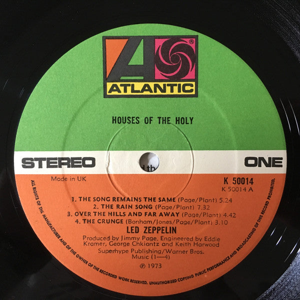 Led Zeppelin : Houses Of The Holy (LP, Album, Gat)