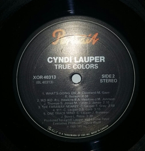 Cyndi Lauper : True Colors (LP, Album)