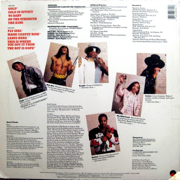 Grandmaster Flash And The Furious Five* : On The Strength (LP, Album)