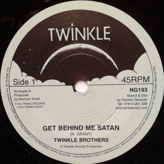 Twinkle Brothers : Get Behind Me Satan  (7", RP, Sol)