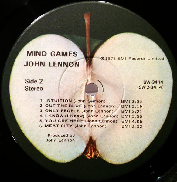 John Lennon : Mind Games (LP, Album, Win)
