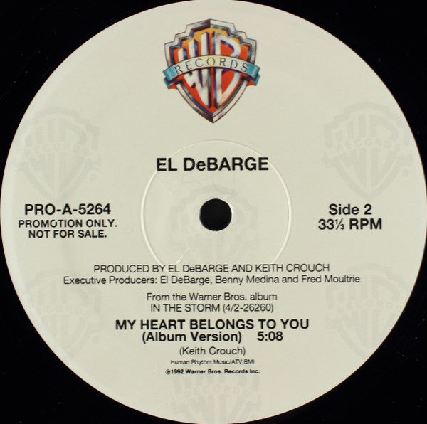 El DeBarge : My Heart Belongs To You (12", Single, Promo)