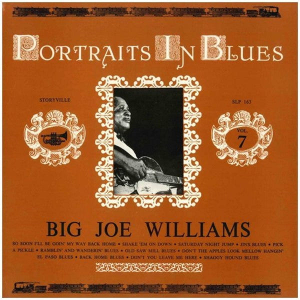 Big Joe Williams : Ramblin' And Wanderin' Blues (LP, Album, RE)