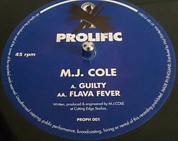 M.J. Cole* : Guilty / Flava Fever (12")