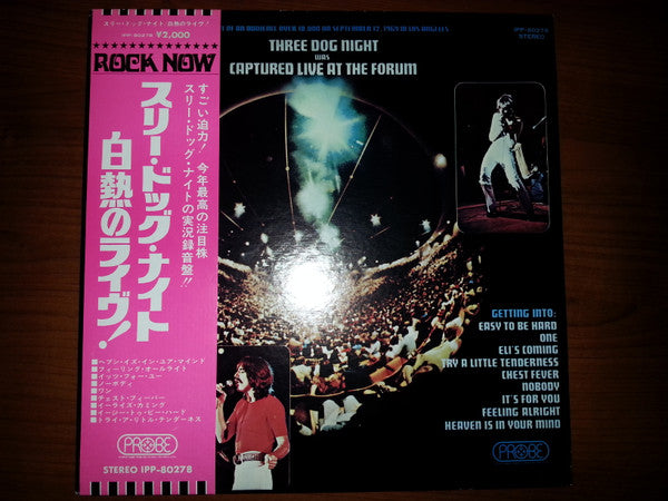 Three Dog Night : Captured Live At The Forum (LP, Album, RE, Gat)