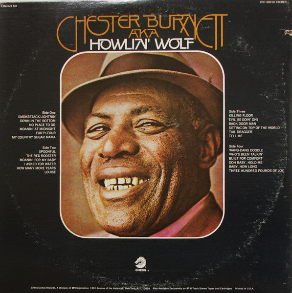 Howlin' Wolf : Chester Burnett A.K.A. Howlin' Wolf (2xLP, Comp, RP, Gat)