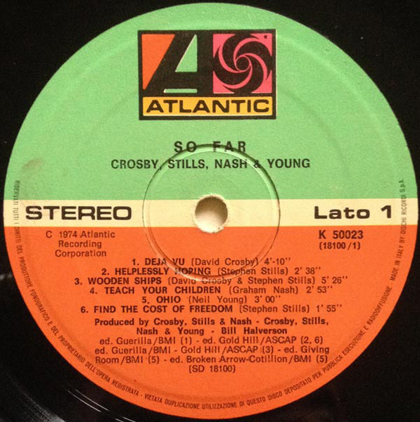 Crosby Stills Nash And Young* : So Far (LP, Comp)