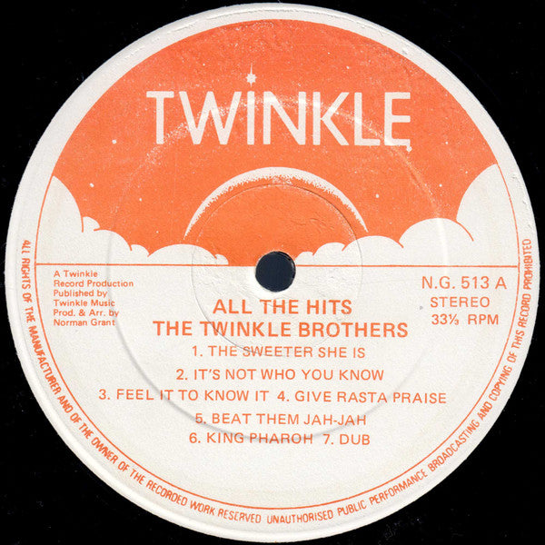 Twinkle Brothers : All The Hits From 1970 - 1988 (LP, Comp)
