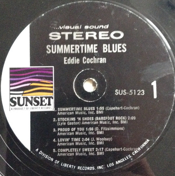 Eddie Cochran : Summertime Blues (LP, Comp)